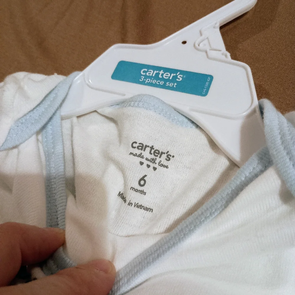 NWT Carters 3pc Elephant Baby‎ Boy Set